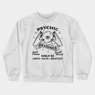 Fortune Teller Psychic Readings Tarot Crystal Ball Vintage Crewneck Sweatshirt